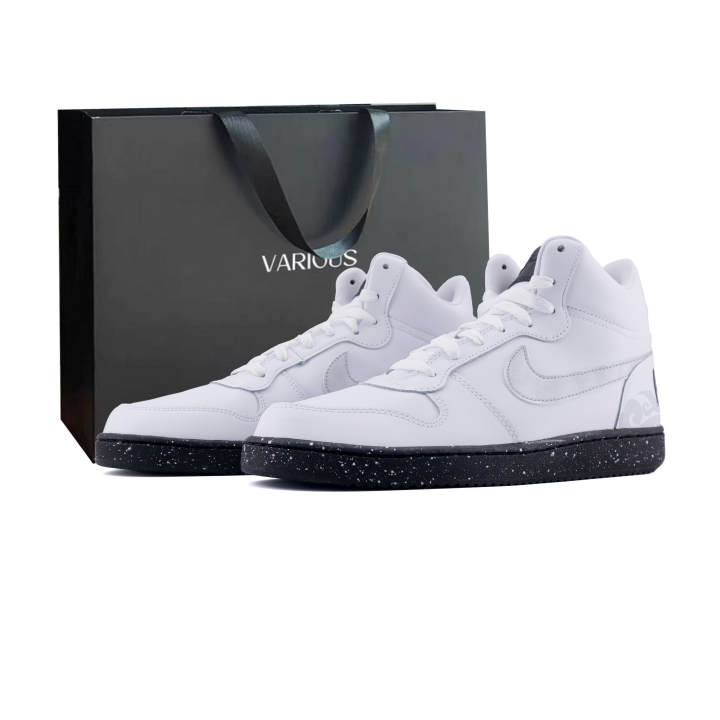Nike Nike Court Borough Gradient Pattern, Premium Shopping Bag Leather Thermal Abrasion Resistant Low top