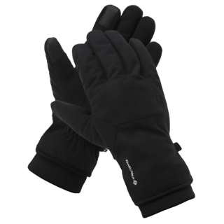 KOLON SPORT Polyester, Polyurethane/Artificial Leather Synthetic Leather/Nylon Gloves Unisex Black