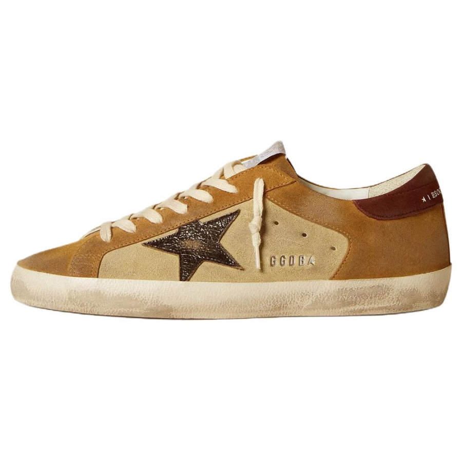 Golden Goose Super Star Low top Skateboard Shoes Men's Brown