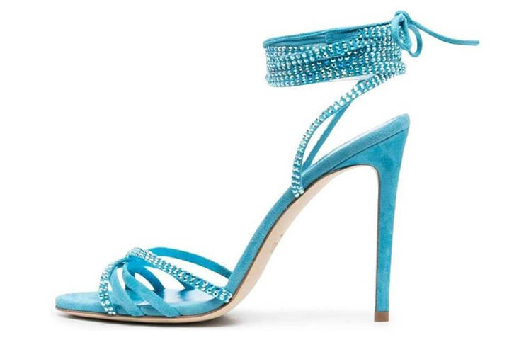Paris Texas Holly Nicole 105mm Lace Up Sandals