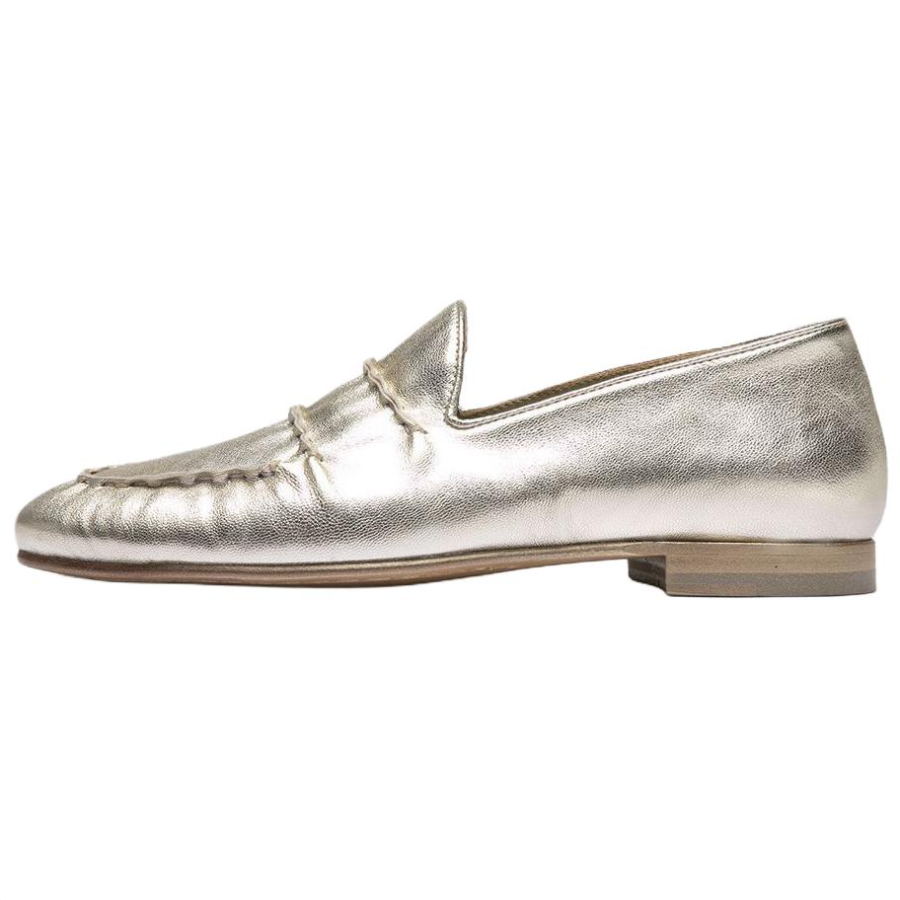 Officine Creative Oliver 101 Top Grain Cow Leather Casual Shoes Women's Platinum