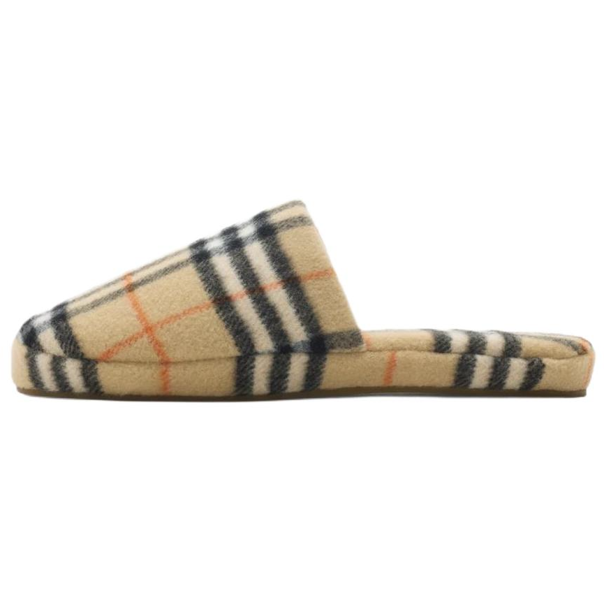 Burberry Closed Toe Slippers Women's Sandy Beige