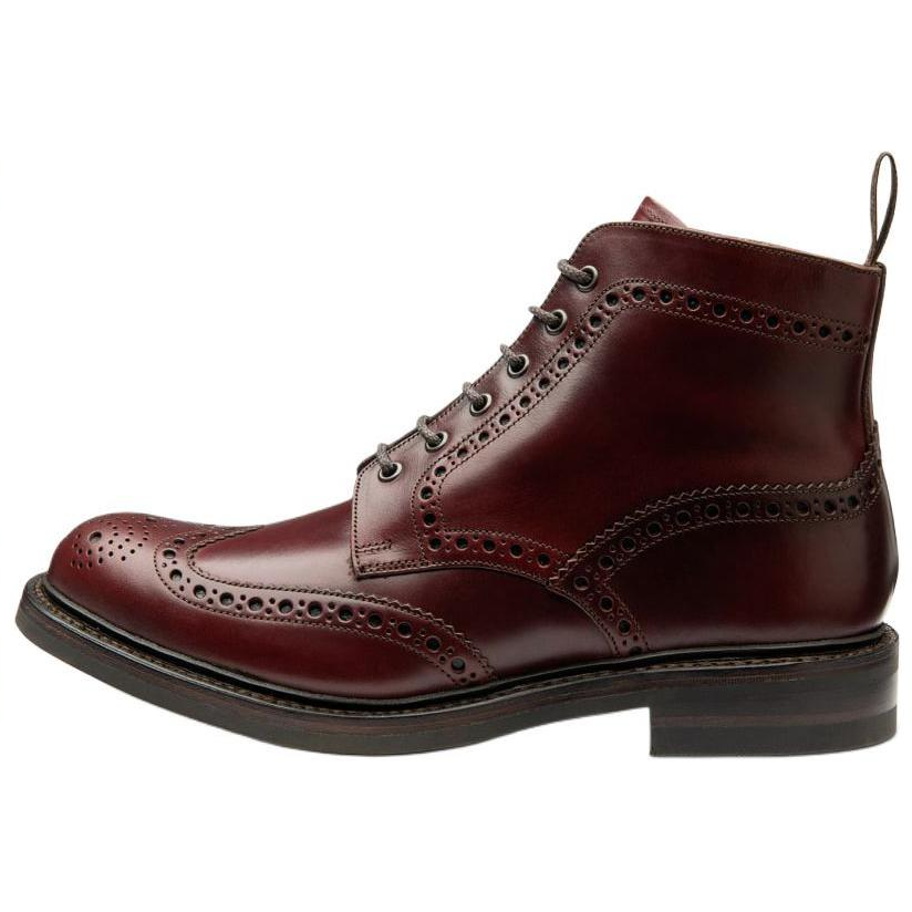 LOAKE LOAKE Bedale Ankle Boots Men's Red Brown
