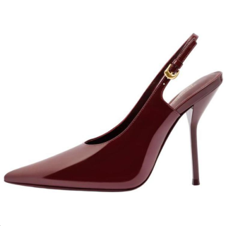 Larroude Altuzarra x Larroude Patent Leather Slim Heel High Heels 10.5cm Women's Burgundy