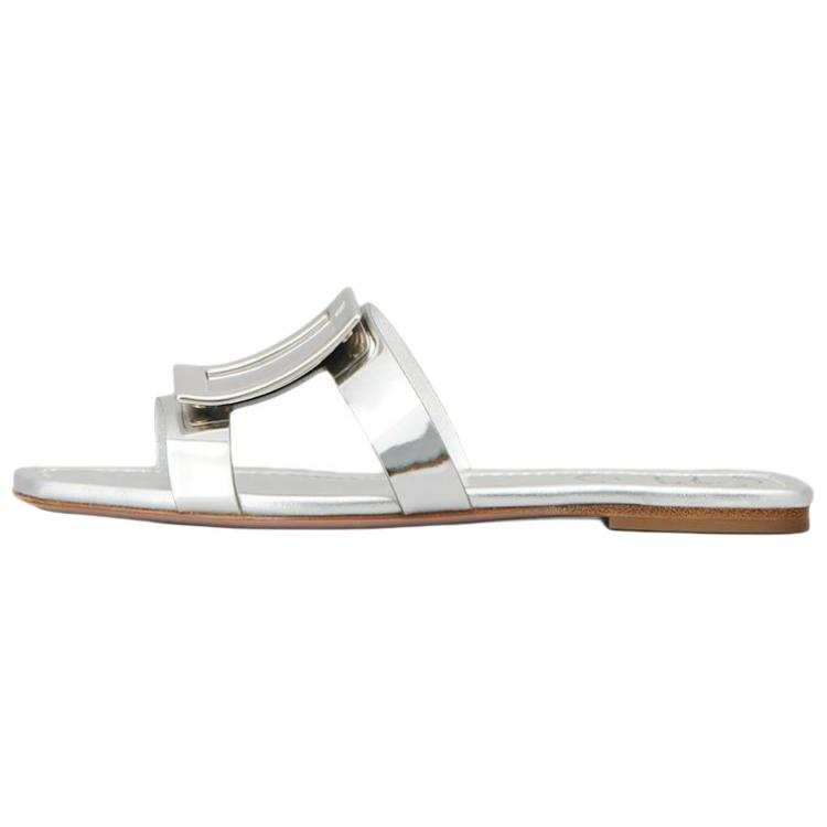 Roger Vivier Slip Resistant Slip Resistant Müller Slippers Women's Silver
