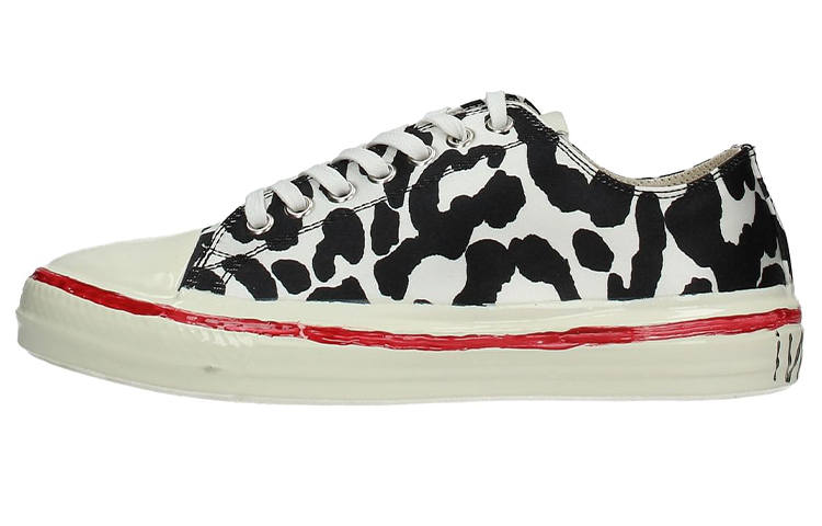 MARNI Skateboard Shoes Women's Low Top Black/White