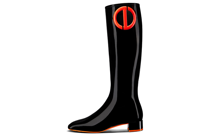 DIOR DIOR Idole Leather Knee high Boots Women's Black