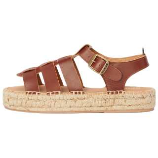 BARBOUR Paloma Leather Roman Sandals Women's Brown