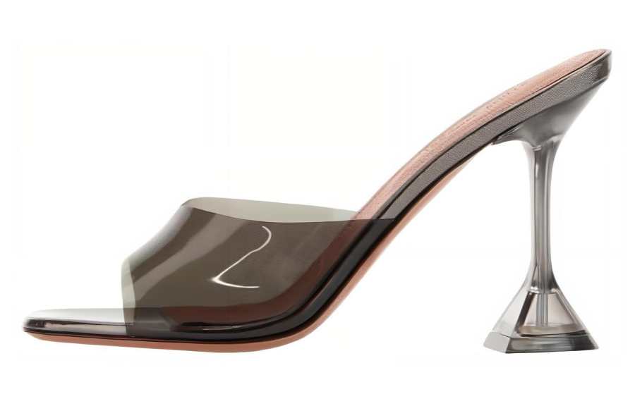 AMINA MUADDI Slide Slippers 9.5cm Women's Gray