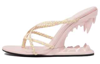 GCDS Morso 110mm Leather Thong Sandals