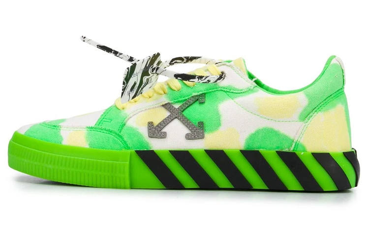 OFF-WHITE OFF-WHITE Vulc Low 'Tie-Dye - Green Yellow'