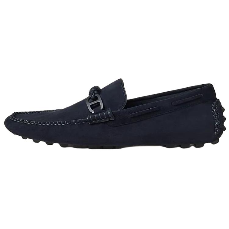 HERMES Alessandro Gommino Loafers 0.5cm Men's Marine Blue
