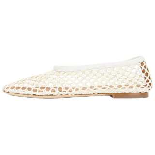 Staud Alba Leather Casual Shoes Women's Ecru