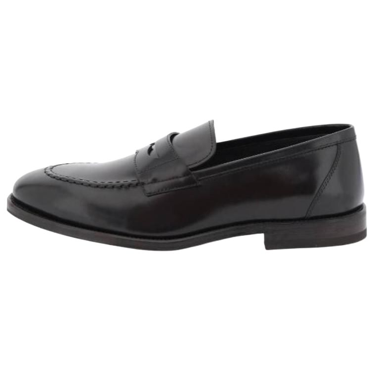Henderson Baracco Leather Loafers Men's Dark Brown