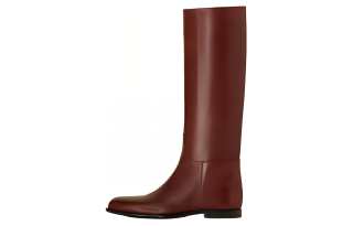 ETRO Leather Flat Riding Boots