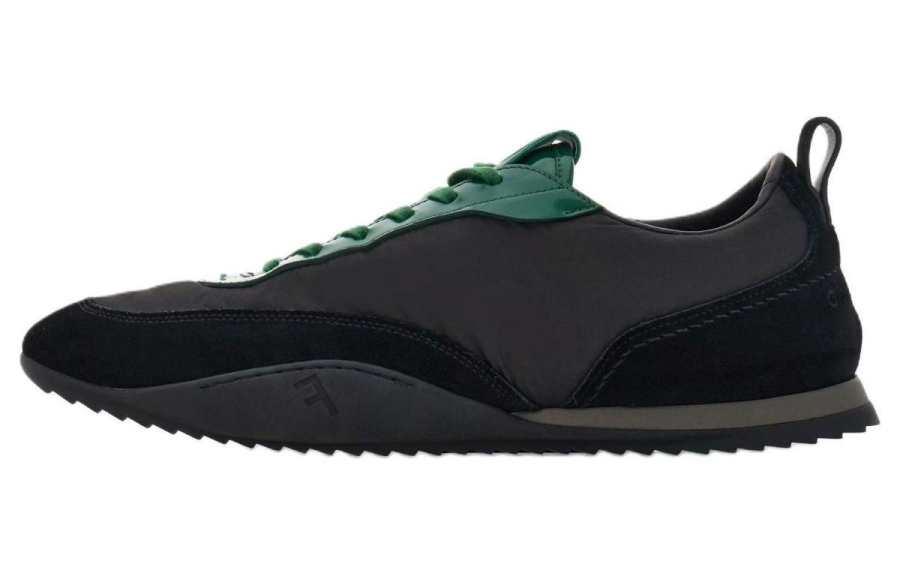 FERRAGAMO Fabric Low top Casual Shoes Women's Black Green