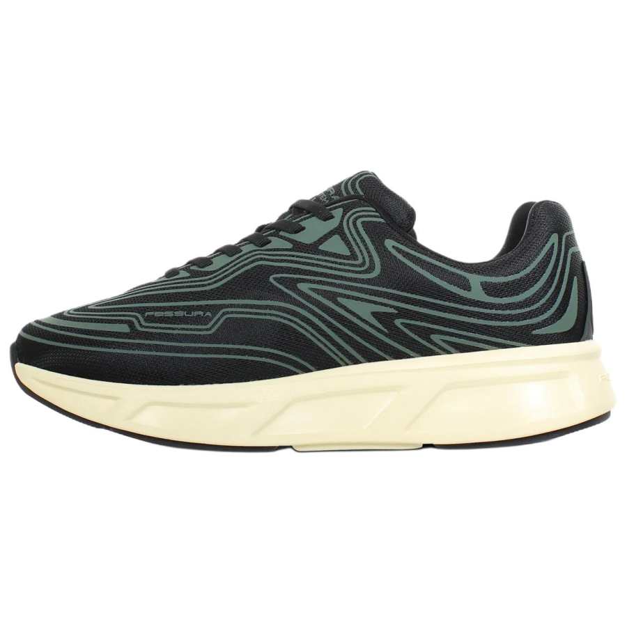 FESSURA Low top Running Shoes Men's Black Green