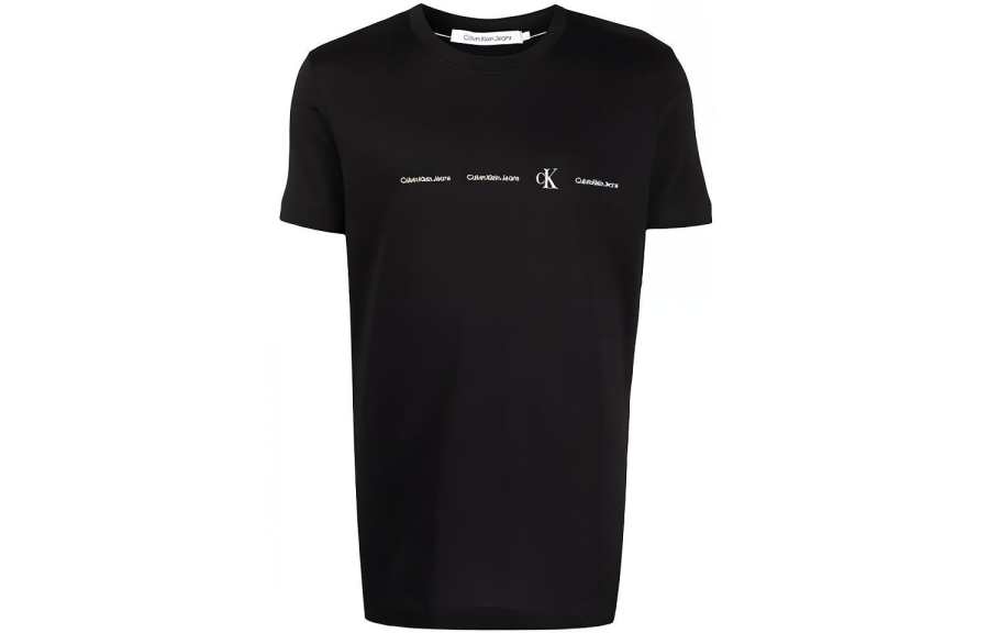 Calvin Klein CK/Calvin Klein Logo Print T Shirt Men's Black Gift Recommendation