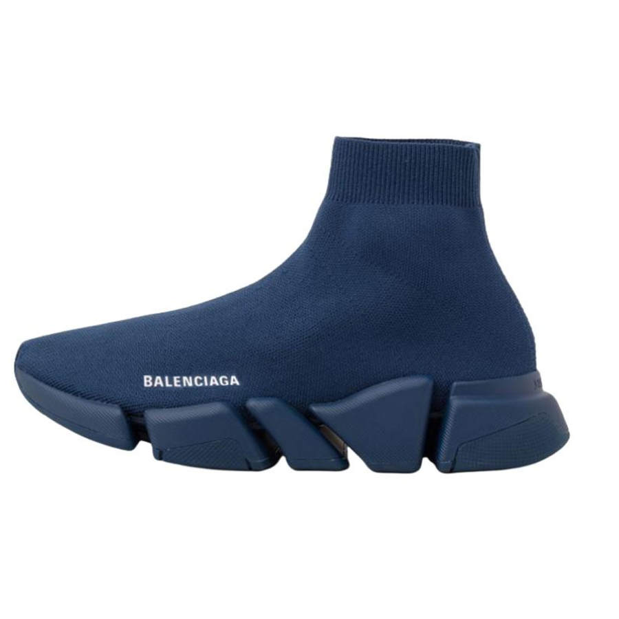 Balenciaga Speed 2.0 High top Casual Shoes Men's Blue