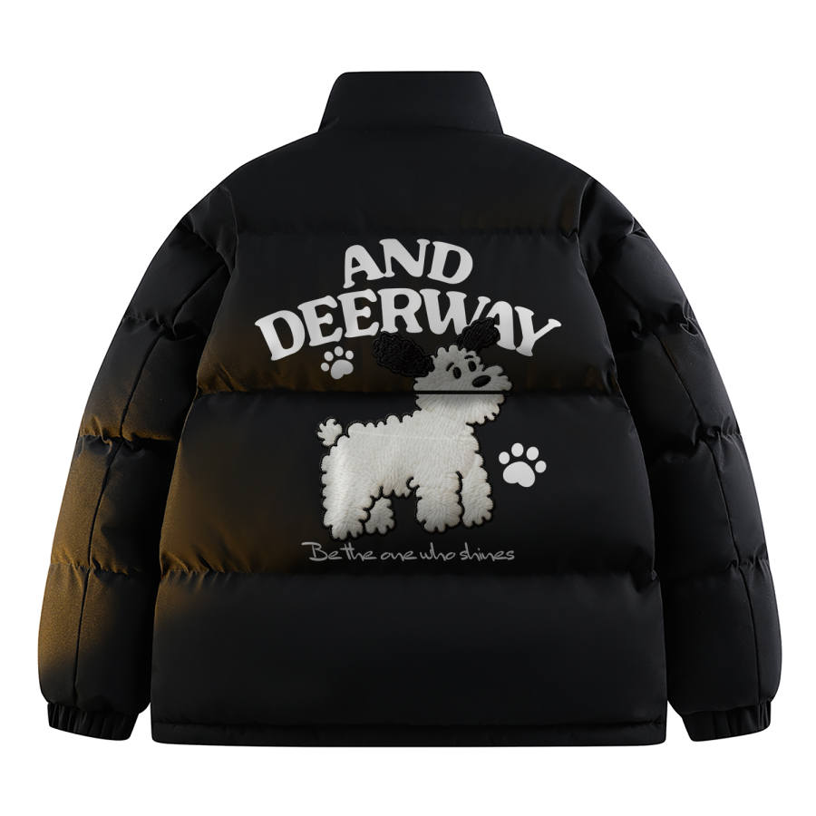 DEERWAY DEERWAY Puffer Jackets Unisex Stand Collar Thickened