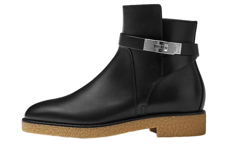 HERMES HERMES Follow Ankle Boots Women's Black