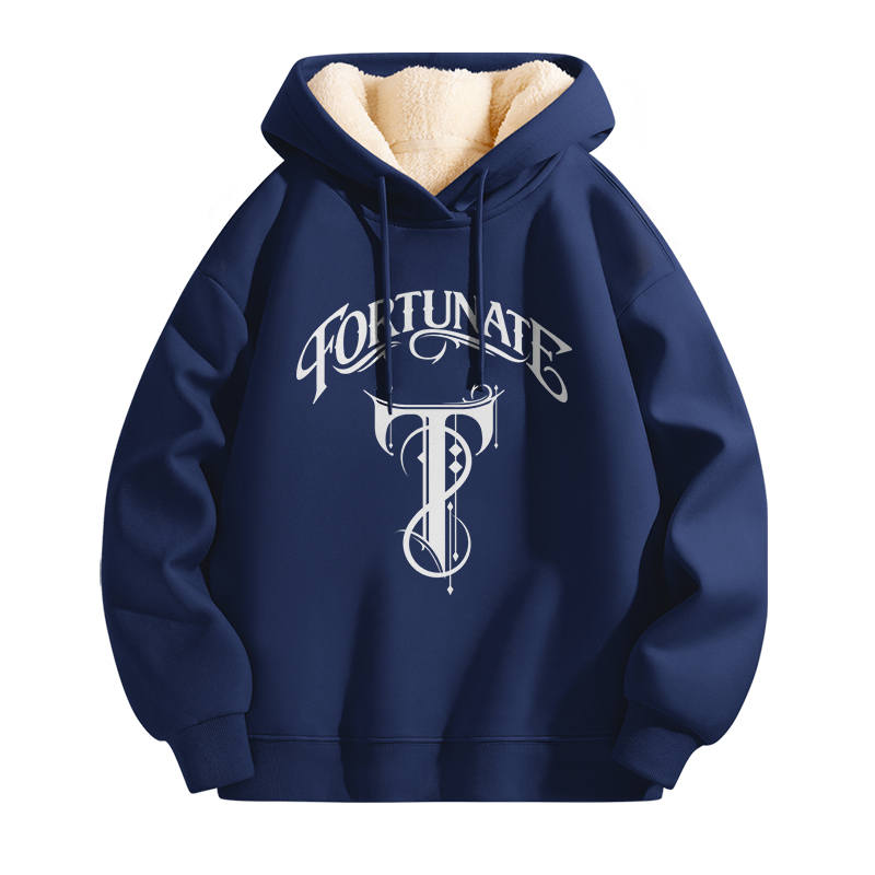 Tonlion Sweatshirts Unisex Hooded Thickened Heavyweight