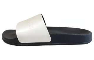 IH NOM UH NIT Leather Slide Slippers Men's White