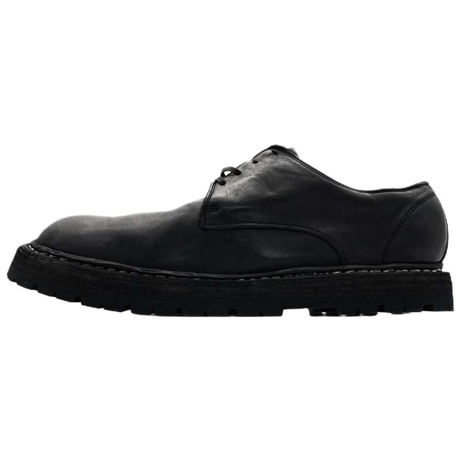 GUIDI 9920VN Horse Leather Casual Leather Shoes Men's Black