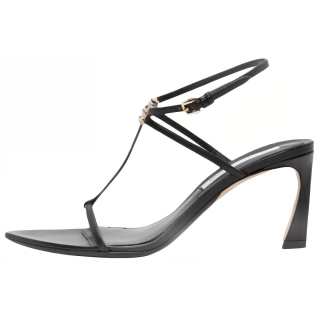 Victoria Beckham Leather One Strap Sandals 7.5cm Women's Black