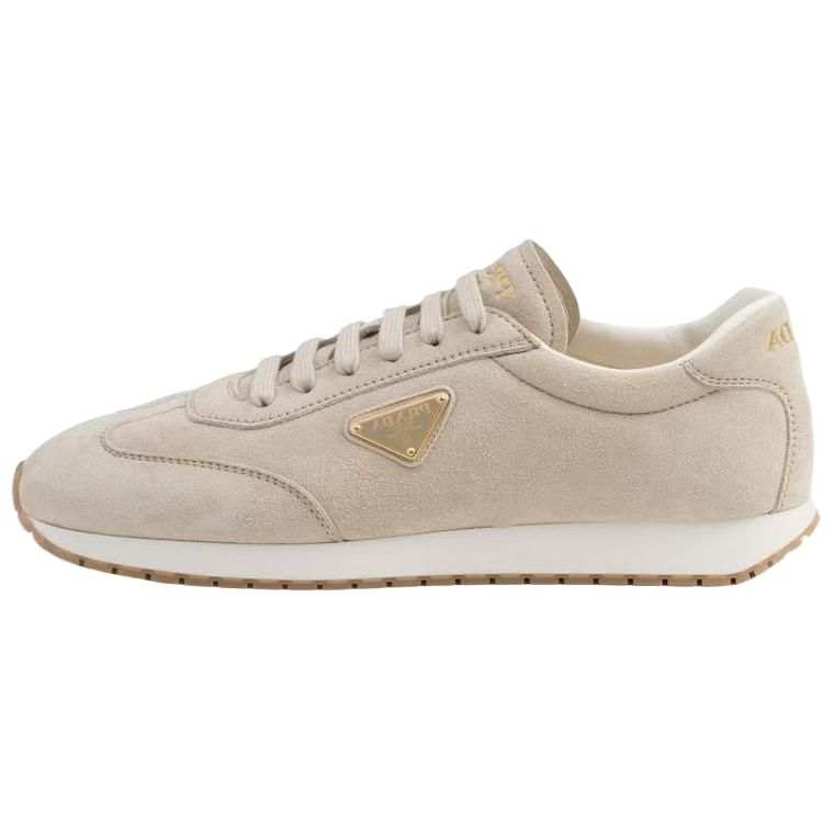 PRADA PRADA Suede Low top Casual Shoes Men's Khaki