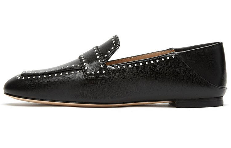 Stuart Weitzman Stuart Weitzman/SW Leather Casual Shoes Women's Black