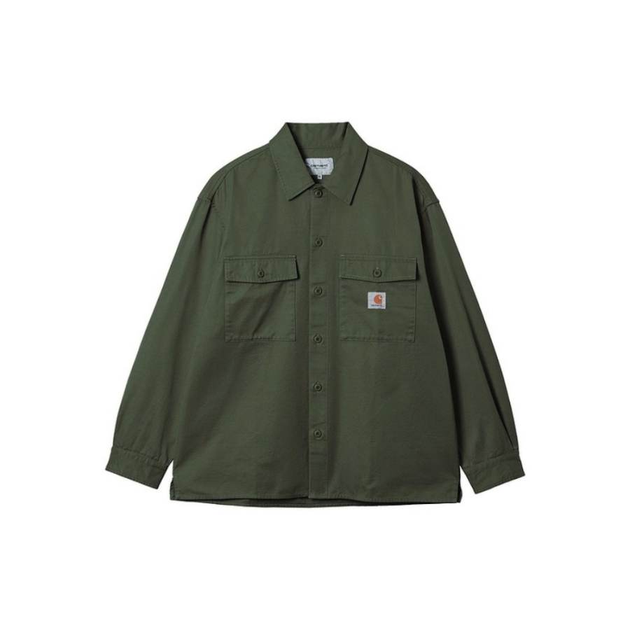 Carhartt WIP Jackets Men's GRX/Green Lapel Moderate Other
