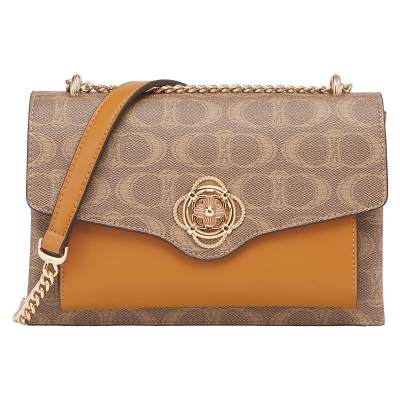 YEARCON PVC, Textile Shoulder Bag, Crossbody Bag Medium Women's Multicolor