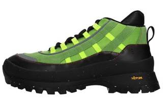 McQ Alexander McQueen Leather Lace Up Low top Casual Shoes Men's Green