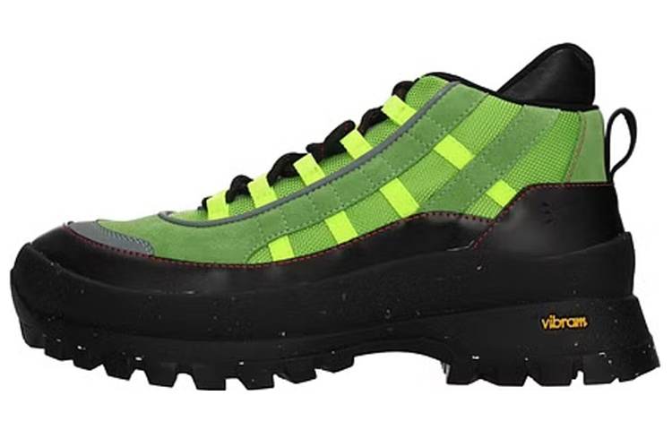 McQ Alexander McQueen Leather Lace Up Low top Casual Shoes Men's Green