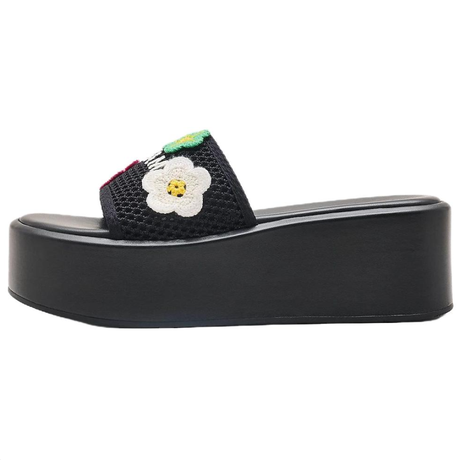 MARC JACOBS MARC JACOBS The Daisy Crochet Platform Slides Women's