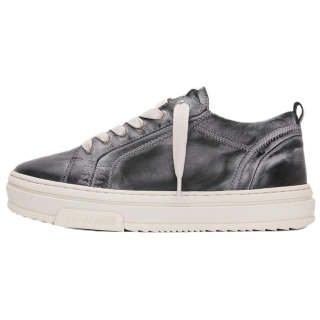 REPRESENT HTN Low Distressed Leather Low top Skateboard Shoes Men's Gray Black