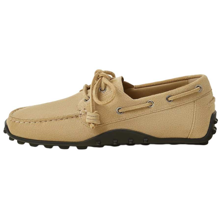 HERMES Member Gommino Loafers 1cm Women's Marble Beige