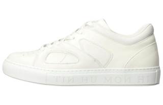 IH NOM UH NIT Cow Leather Wear resistant And Lightweight Low top Sports Casual Shoes Men's White