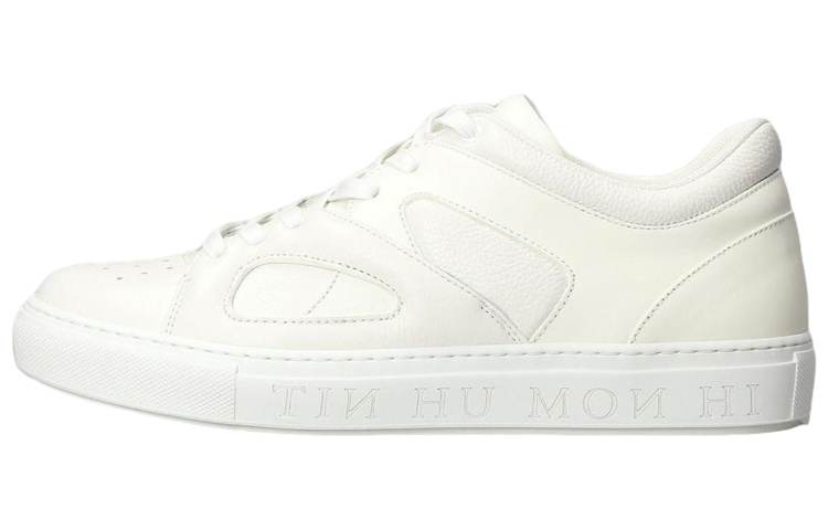 IH NOM UH NIT Cow Leather Wear resistant And Lightweight Low top Sports Casual Shoes Men's White