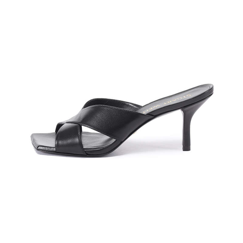 Stuart Weitzman Stuart Weitzman/SW Slide Slippers 7.5cm Women's Black