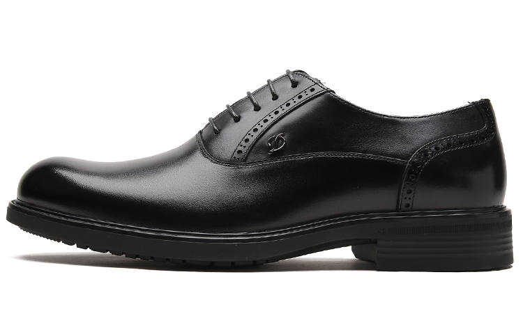 S.T.Dupont S. T.DUPONT Leather Dress Shoes Men's Black