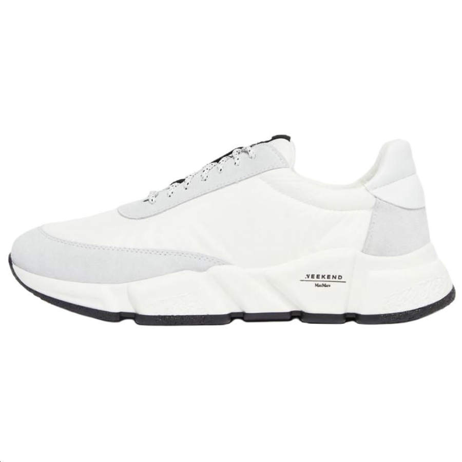WEEKEND MaxMara Cow Leather Low top Casual Shoes Women's White