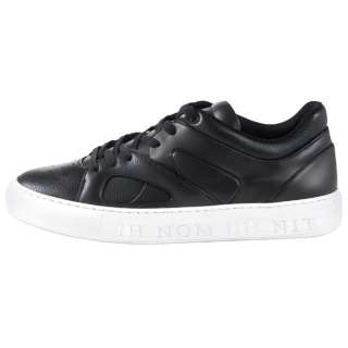 IH NOM UH NIT Leather Low top Skateboard Shoes Men's Black
