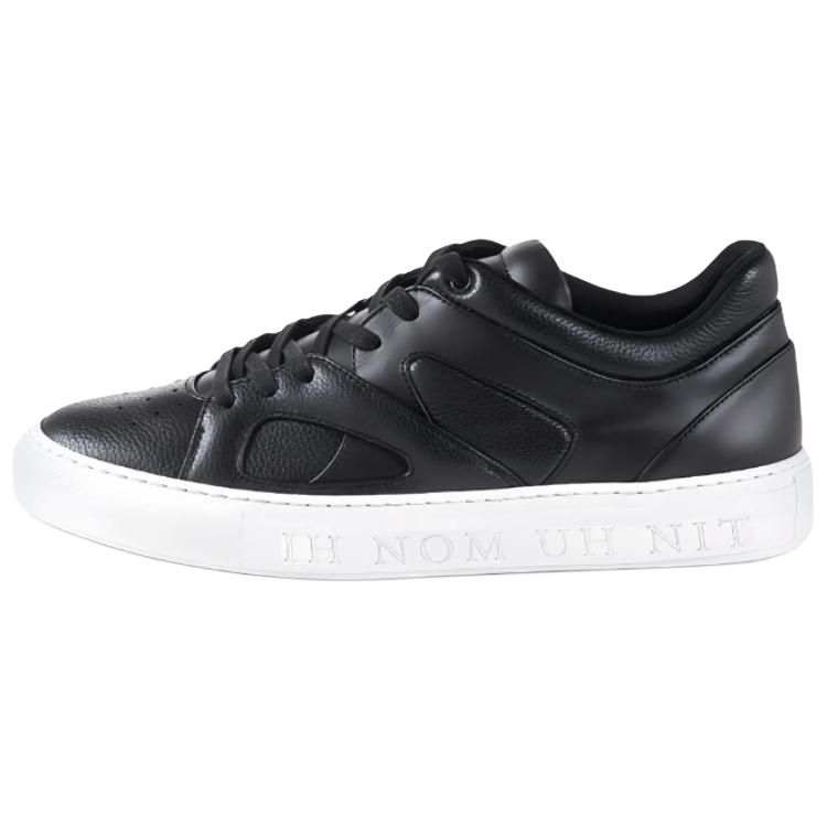 IH NOM UH NIT Leather Low top Skateboard Shoes Men's Black