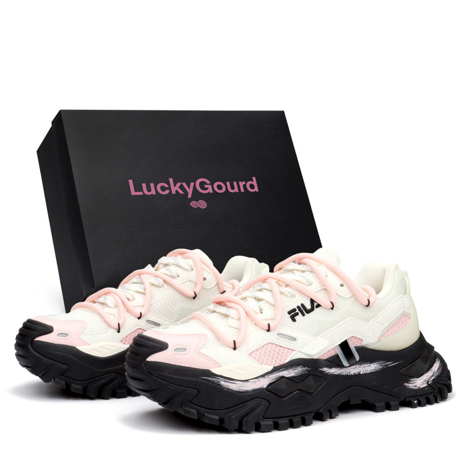 FILA FUSION Heart Fluttering Low top Casual Shoes Women's Pink White