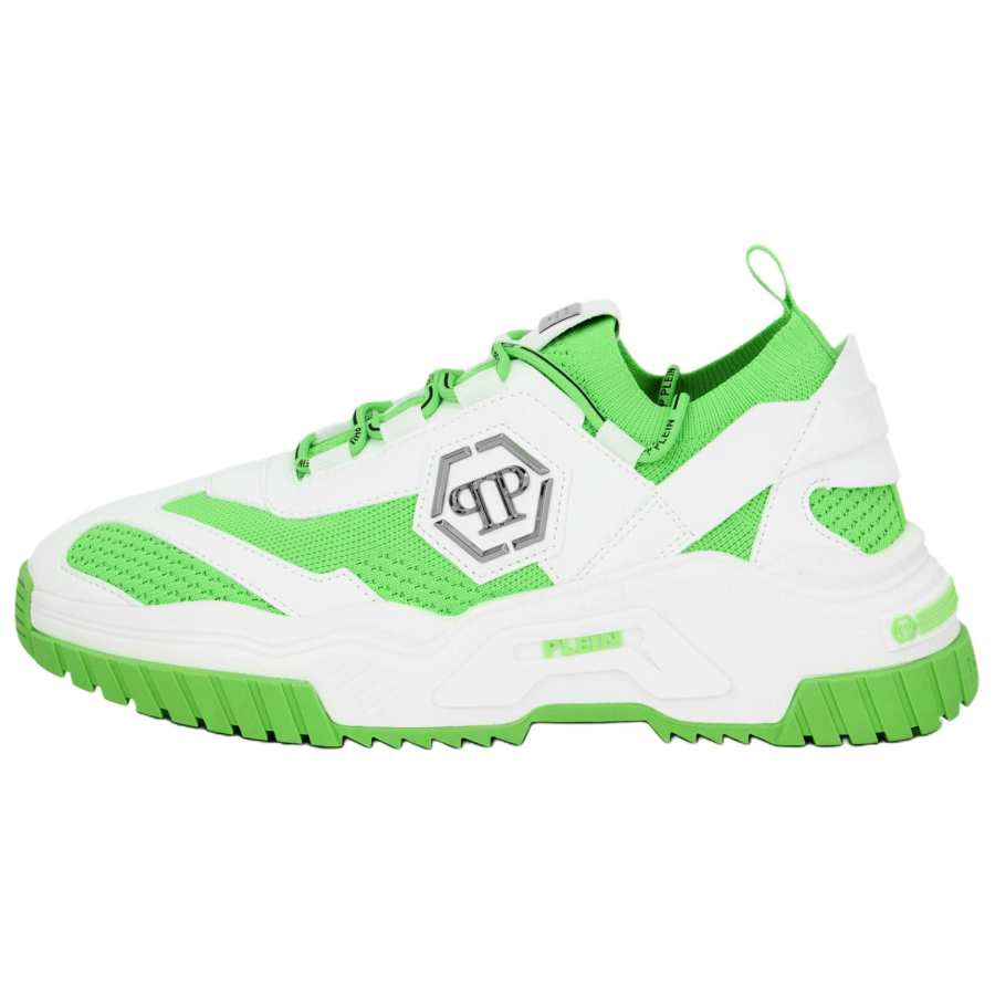 PHILIPP PLEIN Predator Low top Chunky Sneakers Unisex White Green