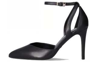 LIU·JO Leather Slim Heel High Heels 9.5cm Women's Black