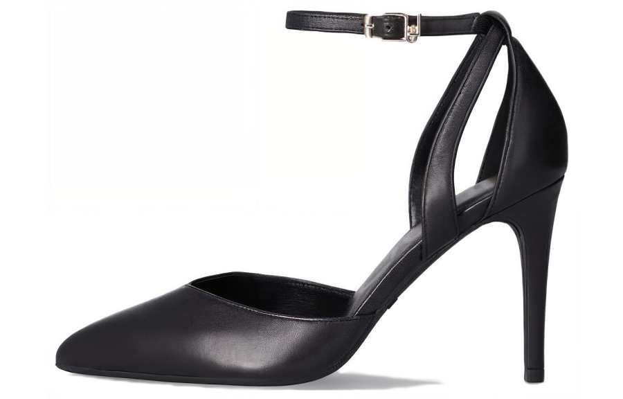 LIU·JO Leather Slim Heel High Heels 9.5cm Women's Black