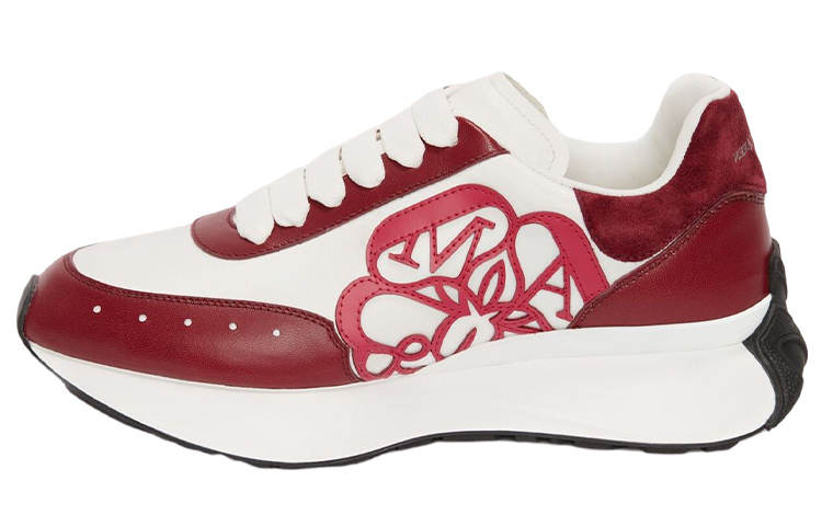 Alexander McQueen Sprint Runner Fabric Low top Casual Shoes Women's Red